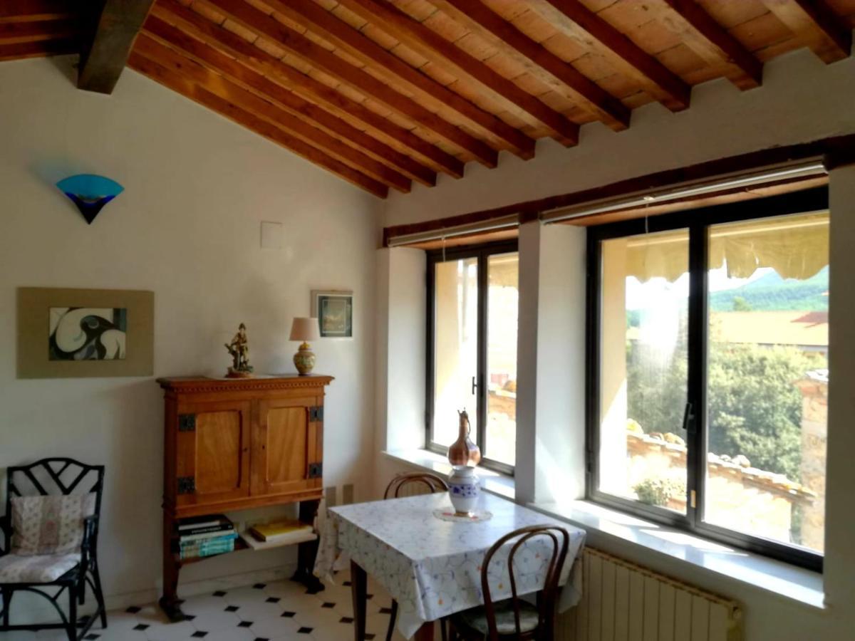 Mansarda Con Solarium Panoramico Su Centro Storico Di Sarteano Vicino Alle Famose Terme Della Val D'Orcia Apartamento Exterior foto