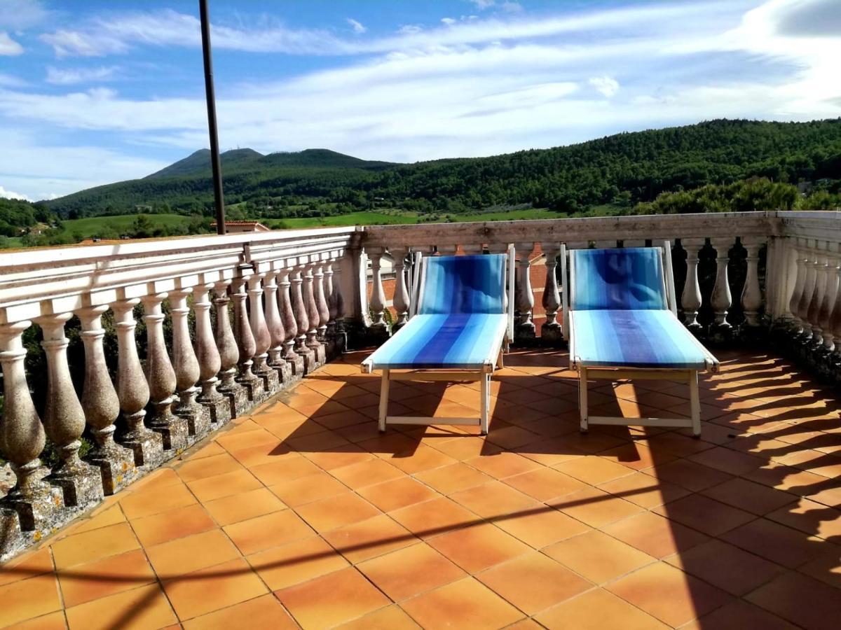 Mansarda Con Solarium Panoramico Su Centro Storico Di Sarteano Vicino Alle Famose Terme Della Val D'Orcia Apartamento Exterior foto